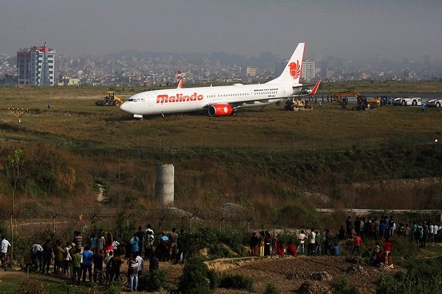 jet skids off runway causing kathmandu airport chaos