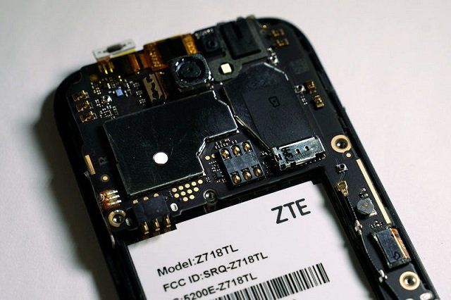 the inside of a zte smart phone is pictured in this illustration taken april 17 2018 photo reuters