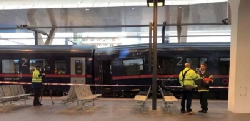 one train slammed too hard into another from zurich as they were being coupled together photo hans schrama via twitter one train slammed too hard into another from zurich as they were being coupled together photo hans schrama via twitter