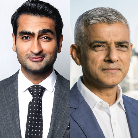 comedian kumail nanjiani and london mayor sadiq khan photo file comedian kumail nanjiani and london mayor sadiq khan photo file