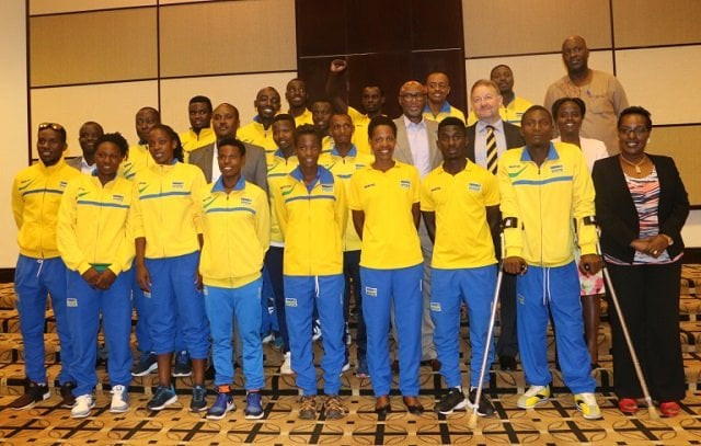 rwanda was represented by a team of 17 athletes in cycling athletics beach volleyball and para powerlifting photo olympic rwanda rwanda was represented by a team of 17 athletes in cycling athletics beach volleyball and para powerlifting photo olympic rwanda