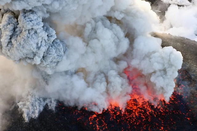the latest eruption of mount io has killed one person photo reuters