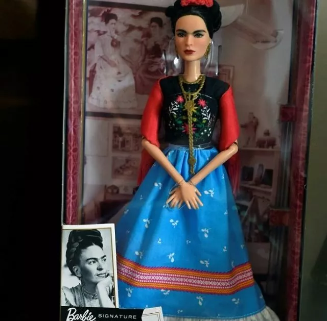 barbie doll depicting late mexican artist frida kahlo is exhibited alongside other commercial products at her sister 039 s house in the neighborhood of coyoacan mexico city on april 19 2018 photo afp barbie doll depicting late mexican artist frida kahlo is exhibited alongside other commercial products at her sister 039 s house in the neighborhood of coyoacan mexico city on april 19 2018 photo afp