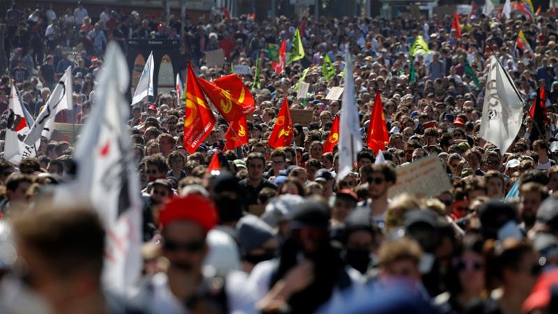 call for a one day protest snowballed as workers from across the country photo reuters