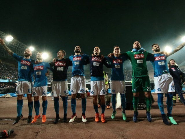 napoli claimed a come from behind 4 2 win over udinese in midweek while juventus were held to a 1 1 draw against crotone photo afp napoli claimed a come from behind 4 2 win over udinese in midweek while juventus were held to a 1 1 draw against crotone photo afp