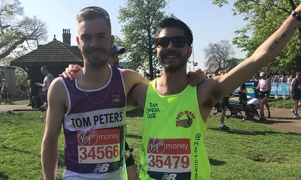 matt campbell right died after collapsing during the london marathon photo courtesy mcampbellchef twitter matt campbell right died after collapsing during the london marathon photo courtesy mcampbellchef twitter