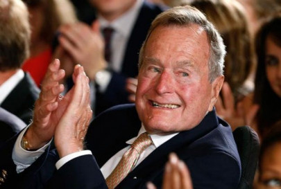 former us president george h w bush admitted to houston hospital