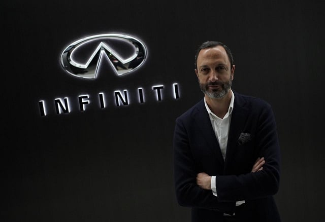 infiniti nissan 039 s premium brand executive design director karim habib poses for a photo in front of the infiniti logo at its global design center in atsugi japan april 18 2018 picture taken april 18 2018 photo reuters