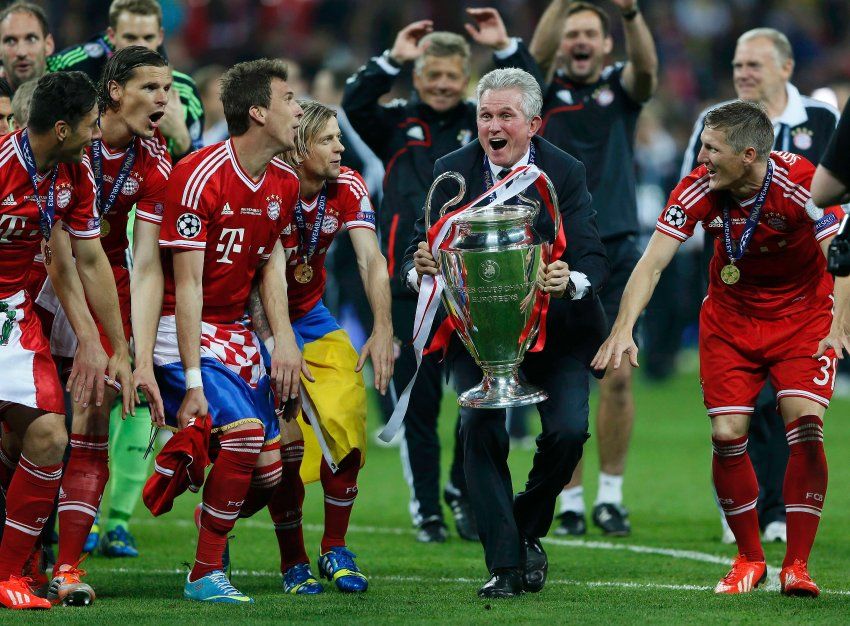 serial winner last time heynckes was manager of bayern he claimed a treble photo afp