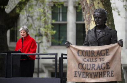 women s vote campaigner statue unveiled in london women s vote campaigner statue unveiled in london