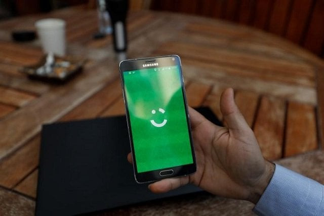 an employee shows the logo of ride hailing company careem on his mobile in his office in the west bank city of ramallah july 17 2017 photo reuters an employee shows the logo of ride hailing company careem on his mobile in his office in the west bank city of ramallah july 17 2017 photo reuters