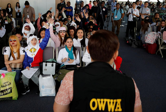 domestic helpers account for more than 65 per cent of the more than 260 000 filipinos in kuwait photo reuters