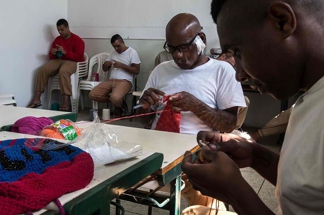 quot crocheting helps us reduce our anxiety and to make time go by quot bezerra said photo afp quot crocheting helps us reduce our anxiety and to make time go by quot bezerra said photo afp
