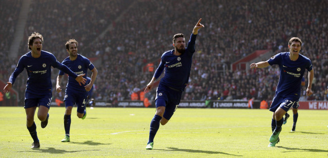 super sub giroud turned the game around against southampton in chelsea s last league game helping turn a 2 0 deficit into a 3 2 win photo afp super sub giroud turned the game around against southampton in chelsea s last league game helping turn a 2 0 deficit into a 3 2 win photo afp