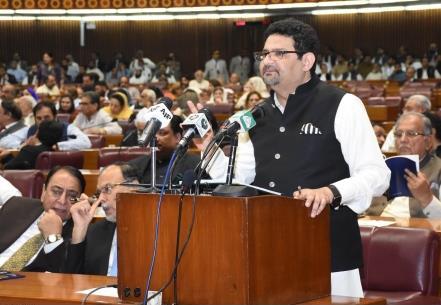 federal minister for finance dr miftah ismail delivers budget speech on the floor of national assembly photo online