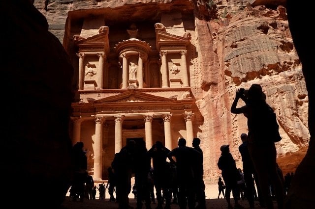 petra a unesco world heritage site was once a major crossroads for caravans transporting arabian incense indian spices and chinese silks photo afp