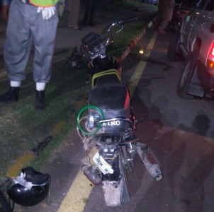 motorcyclist responsible for accident with us embassy car police