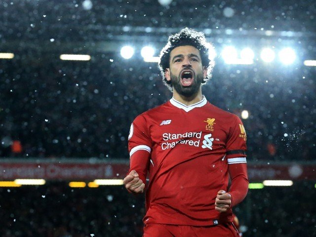 salah is almost certain to win the golden boot and is well on course to break the record for most goals in a single premier league season photo afp