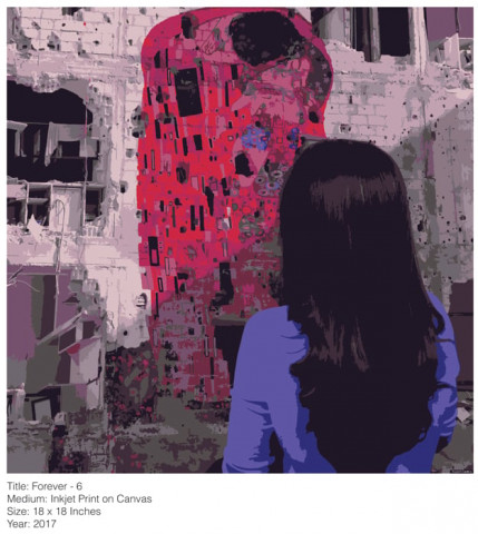the artist said she has been artsy since she was a child photo courtesy canvas gallery the artist said she has been artsy since she was a child photo courtesy canvas gallery