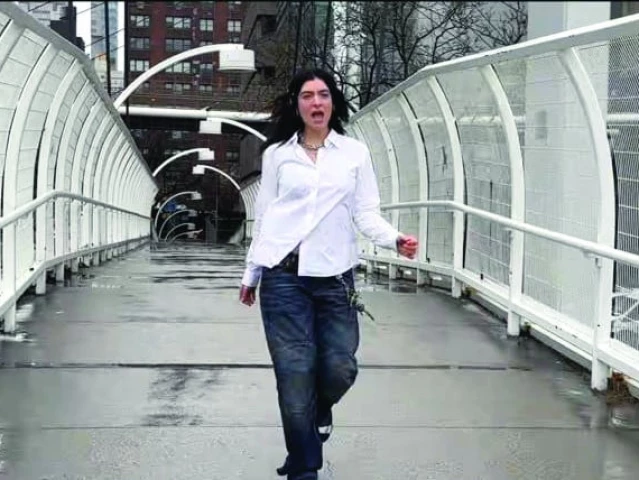 lorde dons a white button down baggy blacks and unruly hair against the nyc skyline photo file lorde dons a white button down baggy blacks and unruly hair against the nyc skyline photo file