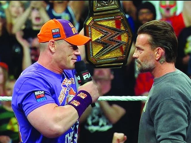punk s onscreen rivalry with cena goes back to 2011 photo file punk s onscreen rivalry with cena goes back to 2011 photo file