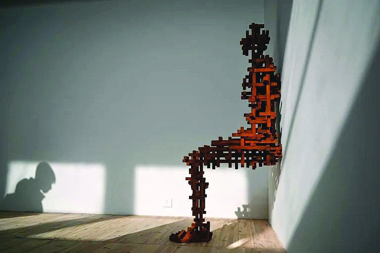 rule iii by gormley as part of his exhibition body buildings photo afp