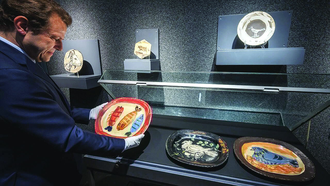 Plates, pastels, and palette of blue | The Express Tribune