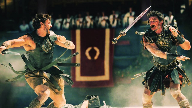 gladiator ii stars paul mescal and pedro pascal in lead roles photo file gladiator ii stars paul mescal and pedro pascal in lead roles photo file