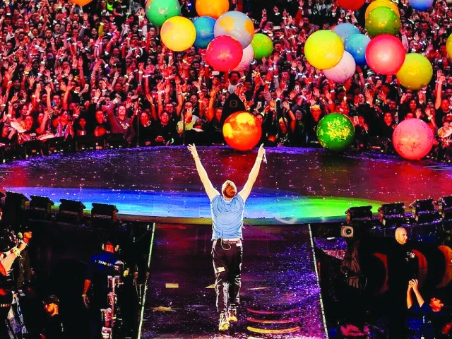 coldplay performed to a packed crowd in mumbai photo afp coldplay performed to a packed crowd in mumbai photo afp