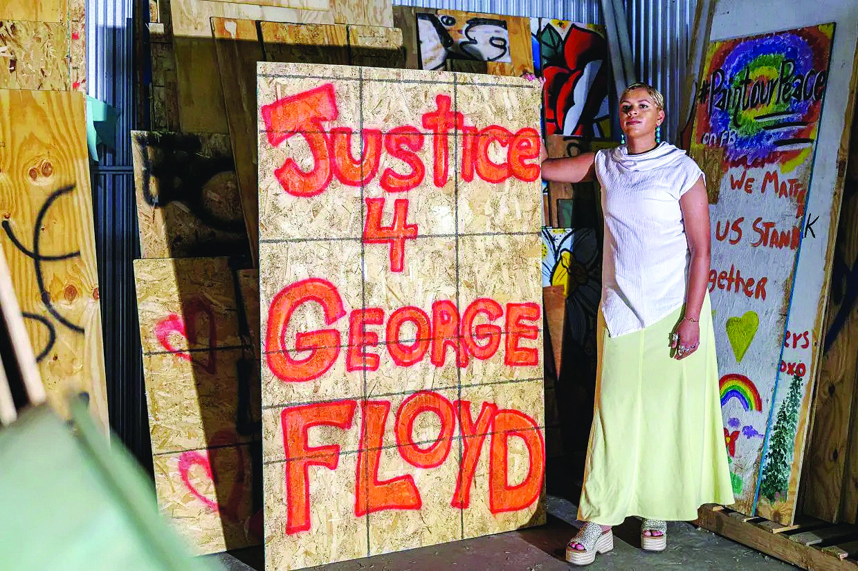George Floyd lives on through art  | The Express Tribune