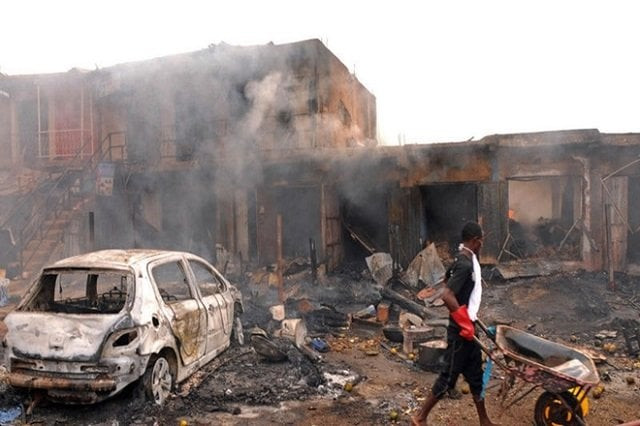the blast happened during early morning prayers at the madina mosque in the unguwar shuwa area of mubi photo reuters the blast happened during early morning prayers at the madina mosque in the unguwar shuwa area of mubi photo reuters