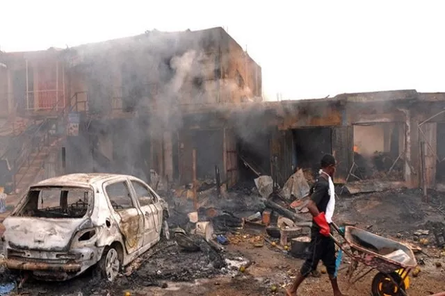 the blast happened during early morning prayers at the madina mosque in the unguwar shuwa area of mubi photo reuters the blast happened during early morning prayers at the madina mosque in the unguwar shuwa area of mubi photo reuters