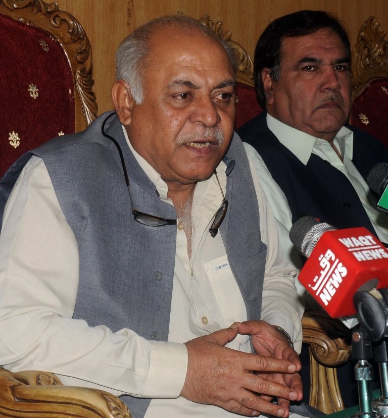 federal minister for ports and shipping hasil bizenjo photo zafar aslam