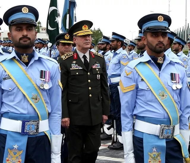 a smartly turned out contingent of pakistan air force presented the guard of honour to gen akar photo paf a smartly turned out contingent of pakistan air force presented the guard of honour to gen akar photo paf