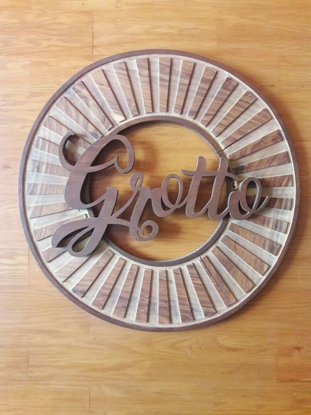 the logo of grotto displayed inside the eatery photo azifa ayaz express