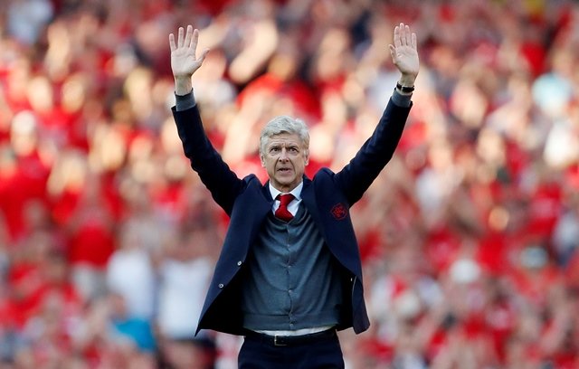 farewell legend the frenchmen speaks after leading his team to a 5 0 thrashing of burnley at the emirates in his last premier league home game on sunday photo reuters