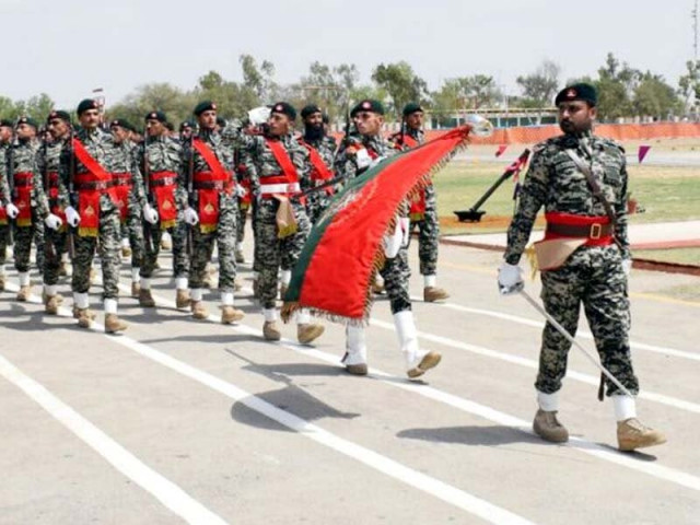 recruits march on passing out day photo express