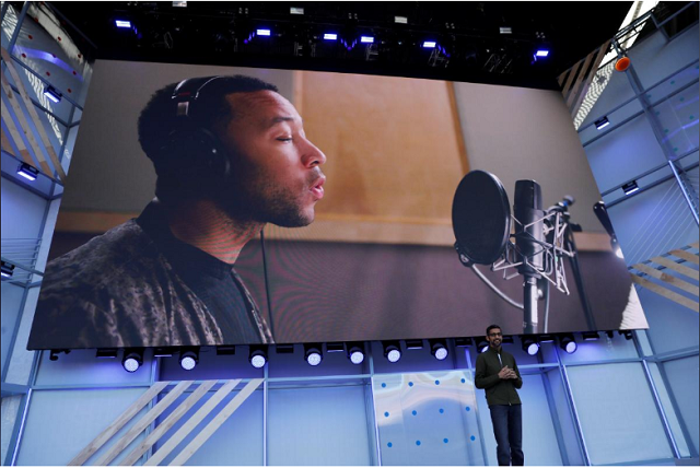 google ceo sundar pichai speaks on stage during the annual google i o developers conference in mountain view california may 8 2018 photo reuters google ceo sundar pichai speaks on stage during the annual google i o developers conference in mountain view california may 8 2018 photo reuters