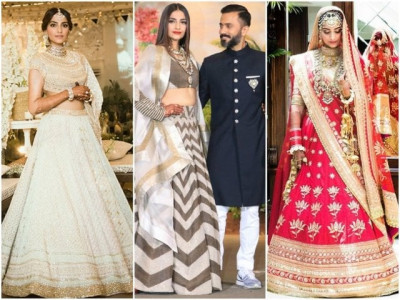 all the glittery details of sonam kapoor s wedding wardrobe all the glittery details of sonam kapoor s wedding wardrobe