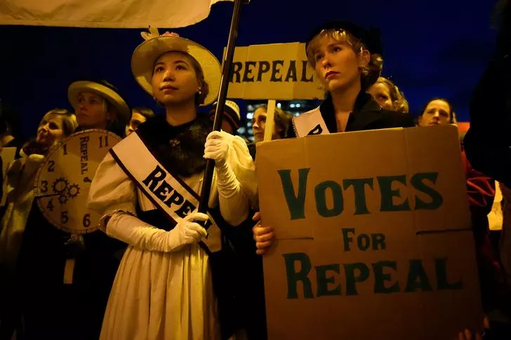 demonstrators hold posters as they march for more liberal irish abortion laws in dublin ireland photo reuters demonstrators hold posters as they march for more liberal irish abortion laws in dublin ireland photo reuters