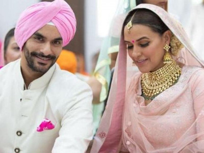 it s wedding season neha dhupia and angad bedi say their vows it s wedding season neha dhupia and angad bedi say their vows