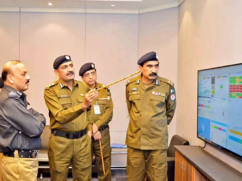 sindh ig ad khawaja receives a briefing on it projects of punjab police photo express sindh ig ad khawaja receives a briefing on it projects of punjab police photo express