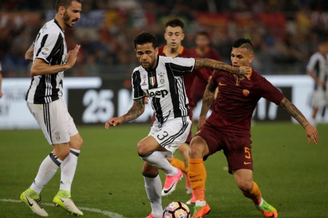 juve s lead over roma was cut to four points with two matches to play with roma having the better head to head record photo reuters