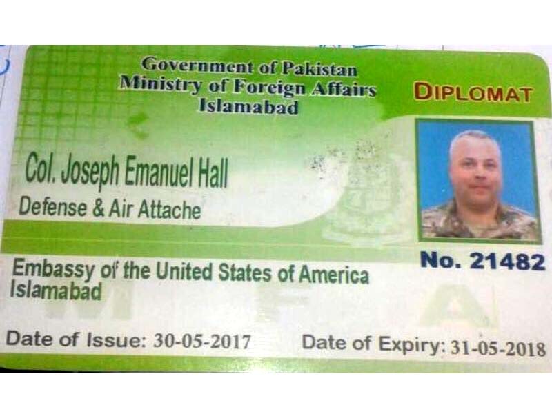 the diplomatic card of colonel joseph emanuel hall photo twitter drmuradpti