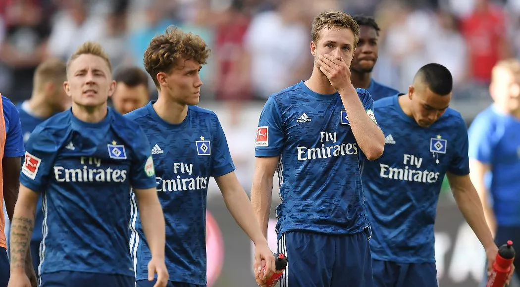 matti ville steinmann of hamburg c looks dejected after the bundesliga match between eintracht frankfurt and hamburger sv at commerzbank arena on may 5 2018 in frankfurt am main germany photo afp matti ville steinmann of hamburg c looks dejected after the bundesliga match between eintracht frankfurt and hamburger sv at commerzbank arena on may 5 2018 in frankfurt am main germany photo afp