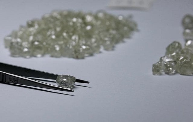 diamonds are displayed during a visit to the de beers global sightholder sales gss in gaborone botswana november 24 2015 photo reuters