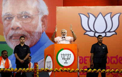 modi fights to capture southern indian state