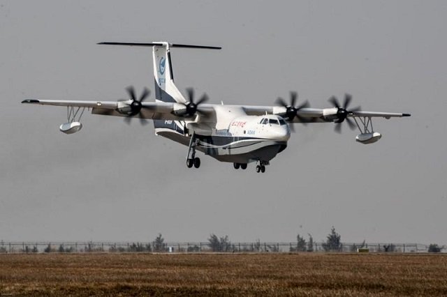 china 039 s domestically developed ag600 the world 039 s largest amphibious aircraft is seen during its maiden flight in zhuhai guangdong province china december 24 2017 photo reuters