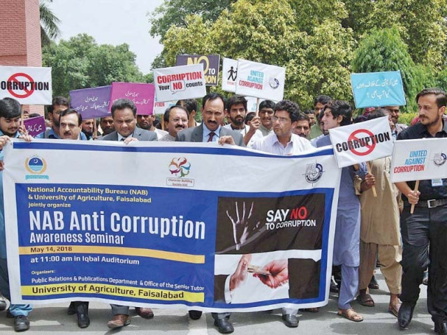 nab deputy director and uaf vc dr iqbal zafar lead an anti corruption awareness walk on monday photo app nab deputy director and uaf vc dr iqbal zafar lead an anti corruption awareness walk on monday photo app