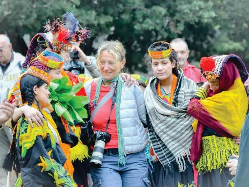 a tourist dances with kailash women photo express a tourist dances with kailash women photo express
